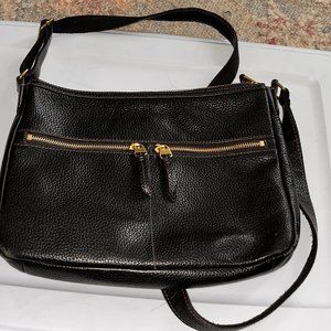 Fossil black leather purse